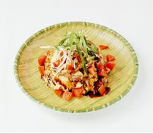 Омлет терияки с курицей и рисом