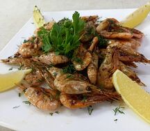 Креветки Королевские в сливочном соусе