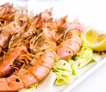 Лангустины в сливочном соусе