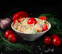 Салат Цезарь с курицей