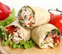 Шаурма с мясом курицы