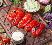 Перец болгарский на углях