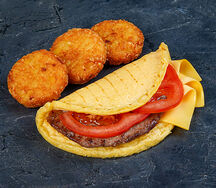 Маг завтрак с котлетой