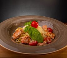 Паста с лососем