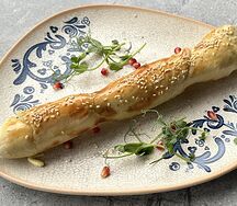 Хачапури на мангале с тягучим сыром