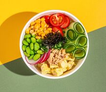 Поке с курицей су-вид