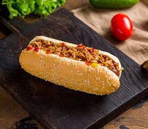 Хот-дог Датский с говяжьей сосиской гриль