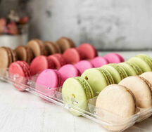 Макарунс ассорти 5 шт - малина, шоколад, вишня, фисташка, карамельный