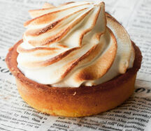 Тарталетка лимонная с меренгой