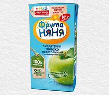 Сок ФрутоНяня Яблоко осветленный