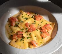 Равиоли с креветкой