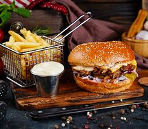 Комбо Бургер со свининой Грандкомбо