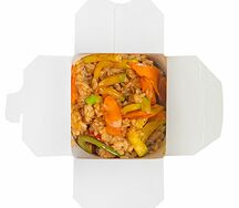 Вок Рис с овощами