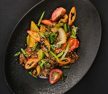 Гриль-салат с говядиной