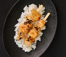 Шашлычки Якитори из креветок