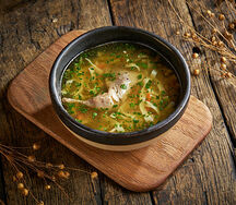 Суп лапша с перепёлкой