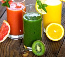 Смузи Апельсин, красная смородина, банан