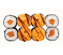 Запечённый мини с лососем