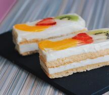 Пирожное Творожно-ягодное