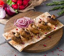 Грибы на мангале