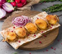 Картошка на мангале с салом