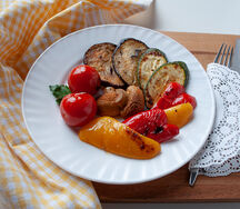 Овощи гриль на мангале