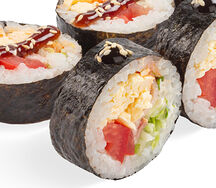 Кимпаб с беконом и яйцом