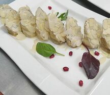 Рулетики из баклажанов