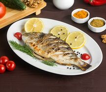 Дорадо на мангале