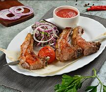 Шашлык из бараньей корейки