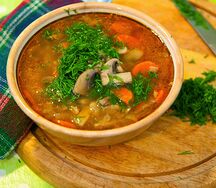 Суп с грибами