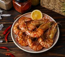 Тигровые креветки, обжаренные в соусе Sweet Chili