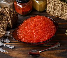 Икра кеты компании Кристалл Камчатский край