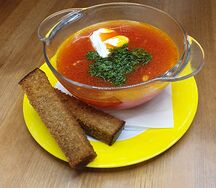 Борщ со сметаной