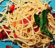 Паста с помидорками