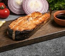 Семга на мангале