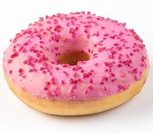 Донат малиновый