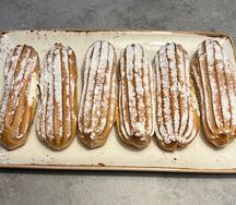 Эклеры со сливочным кремом