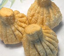 Жареные хинкали с говядиной