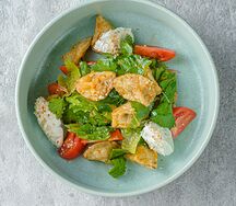 Салат из хрустящих баклажан