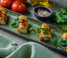 Рулет из баклажанов