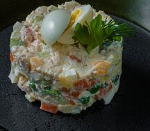 Оливье с курицей