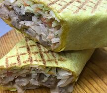 Шаурма из cвинoго шашлыка