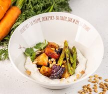 Запеченые овощи с кремом из брынзы