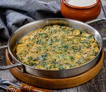Кукю с зеленью