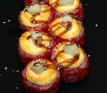 Ролл Запеченный с гребешками