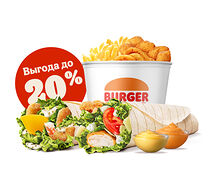 Комбо с Цезарь Роллом и Шримп Роллом на двоих