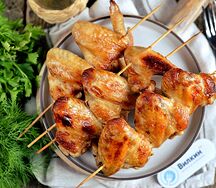 Шашлык из куриных крылышек