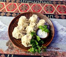 Хинкали отварные с говядиной