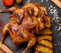 Перепелка на мангале с картофелем